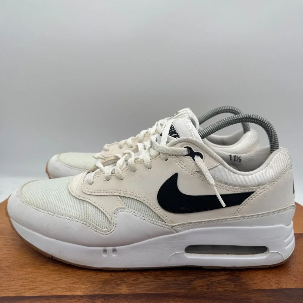 Nike Air Max 1 '86 OG Golf Mens 11.5 White Black Gum Spikeless Shoe FN0697-100